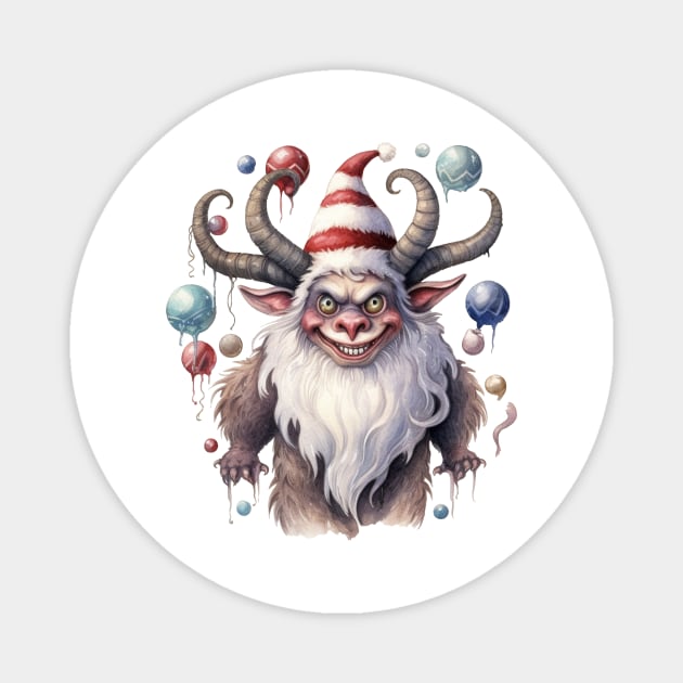 Krampus Watercolor Magnet by FluffigerSchuh